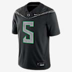 Jersey universitario Nike Dri-FIT NIL Game de Dante Moore de Oregon para hombre - Negro