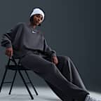 Pants de tiro alto de pierna amplia para mujer Nike Sportswear Phoenix Fleece