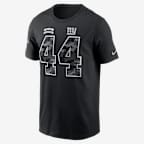 Playera Nike de la NFL para hombre Cam Skattebo New York Giants Salute to Service - Negro