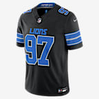 Aidan Hutchinson Detroit Lions Men's Nike Dri-FIT NFL Limited Jersey - Black