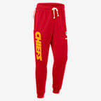 Kansas City Chiefs Ground Game Sideline Men's Nike Dri-FIT NFL Taper Pants - Red