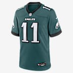 Jersey Nike de la NFL Game para hombre de A.J. Brown de los Philadelphia Eagles - Verde