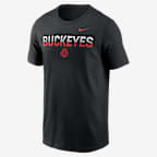 Playera universitaria Nike para hombre Ohio State Primetime Kinetic - Negro