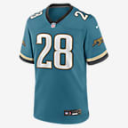 Jersey de fútbol americano Game para hombre NFL Jacksonville Jaguars (Fred Taylor) - Azul verdoso