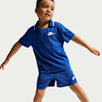 Conjunto de 2 piezas Victory Lap con shorts de malla infantil Nike Sportswear