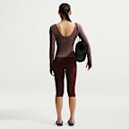 Langærmet Nike Zenvy Dri-FIT-top til kvinder