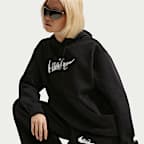 ナイキ スポーツウェア フェニックス フリース ウィメンズ オーバーサイズド ロゴ パーカー（プラスサイズ）