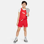 Shorts de básquetbol de 13 cm para niños talla grande Nike DNA