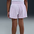 Conjunto de playera y shorts de malla infantil Nike Wild Flower