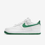 Nike Air Force 1 '07 Men's Shoes - White/White/Malachite