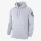 Sudadera con gorro sin cierre de fútbol Nike para hombre USMNT Club Fleece - Blanco