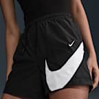 Shorts de tejido Woven de tiro medio de 13 cm con logotipo para mujer Nike Sportswear Classic
