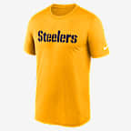 Playera Nike Dri-FIT de la NFL para hombre Pittsburgh Steelers Primetime Legend Wordmark - Oro