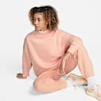 Nike Sportswear Phoenix Fleece Women's Over-Oversized Mock-Neck 3/4-Sleeve Sweatshirt