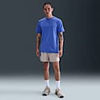 나이키 드라이 핏 UV 하이버스 남성 반팔 피트니스 탑