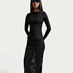 Falda slim midi transparente para mujer Nike Sportswear