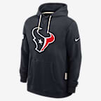 Houston Texans Initial Home Sideline Men's Nike Dri-FIT NFL Pullover Hoodie - Blue