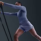 Shorts Dri-FIT 2 en 1 de tiro medio de 8 cm para mujer Nike One