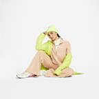 Sudadera cropped de cierre de 1/4 para mujer Nike Sportswear Phoenix Fleece