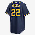 Christian Yelich Milwaukee Brewers Men's Nike MLB Replica Jersey