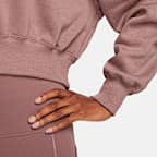 Sudadera cropped de cuello en V para mujer Nike Sportswear Phoenix Fleece