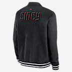 Cincinnati Reds Authentic Collection City Connect Men's Nike MLB Full-Zip Bomber Jacket