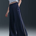 กางเกงวอร์มขายาวทรงขากว้างเอวปานกลางผู้หญิง Nike Sportswear