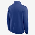 Brooklyn Dodgers Cooperstown Men's Nike MLB 1/2-Zip Crew