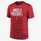 Los Angeles Angels Authentic Collection Men's Nike Dri-FIT MLB T-Shirt - Red