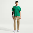 เสื้อกอล์ฟทรงหลวมผู้ชาย Nike Tartan