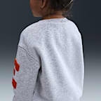 Sudadera de cuello redondo de tejido Fleece Chenille infantil Nike Club