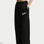 ナイキ スポーツウェア フェニックス フリース ウィメンズ ハイウエスト ワイドレッグ ロゴ パンツ