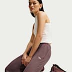 Pants de dobladillo abierto ligeros de tiro medio para mujer Nike Sportswear Chill Knit