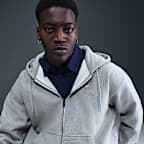 Hoodie de lã cardada com fecho completo Nike Solo Swoosh para homem