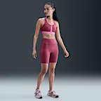 ナイキ スウッシュ フロント ジップ ウィメンズ ミディアムサポート パッディド スポーツブラ