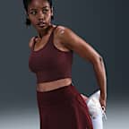 Nike Zenvy Rib Women's Light-Support Padded Longline Sports Bra