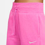 Pants de entrenamiento de tiro alto y piernas anchas para mujer Nike Sportswear Phoenix Fleece