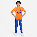 FC Barcelona Strike 大童 Nike Dri-FIT 短袖足球上衣