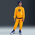 Erling Haaland Club Fleece kapucnis futballpulóver nagyobb gyerekeknek