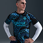 Inter Milan Academy Pro Nike Dri-FIT mérkőzés előtti, rövid ujjú férfi futballfelső