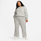 Nike Sportswear Phoenix Fleece Joggingbroek met hoge taille en wijde pijpen voor dames (Plus Size)