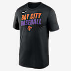 San Francisco Giants City Connect Team Phrase Script Men's Nike Dri-FIT MLB T-Shirt - Black