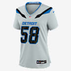 Penei Sewell Detroit Lions Rivalries Collection Women's Nike NFL Game Jersey - Silver