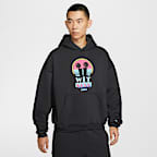 LeBron Standard Issue "Miami Twice" 男款 Therma-FIT 籃球套頭連帽上衣 - 黑色