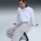 Pants de entrenamiento de tiro alto y piernas anchas para mujer Nike Sportswear Phoenix Fleece