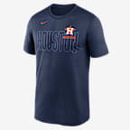 Playera Nike Dri-FIT de la MLB para hombre Houston Astros Knockout Team Legend - Azul marino