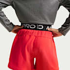 Shorts de tejido Fleece Dri-FIT para niño talla grande Nike Pro