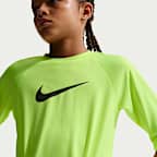 Nike Swim Hydroguard Essential Big Kids' (Boys') Dri-FIT UV Short Sleeve Top
