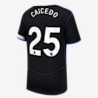 Moisés Caicedo Chelsea 2025/26 Stadium Third Big Kids' Nike Dri-FIT Soccer Jersey