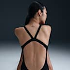 Traje de baño de una pieza con diseño Fastback Nike Fusion Logo Tape